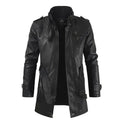 Filippo | Giacca Biker Lunga in Pelle